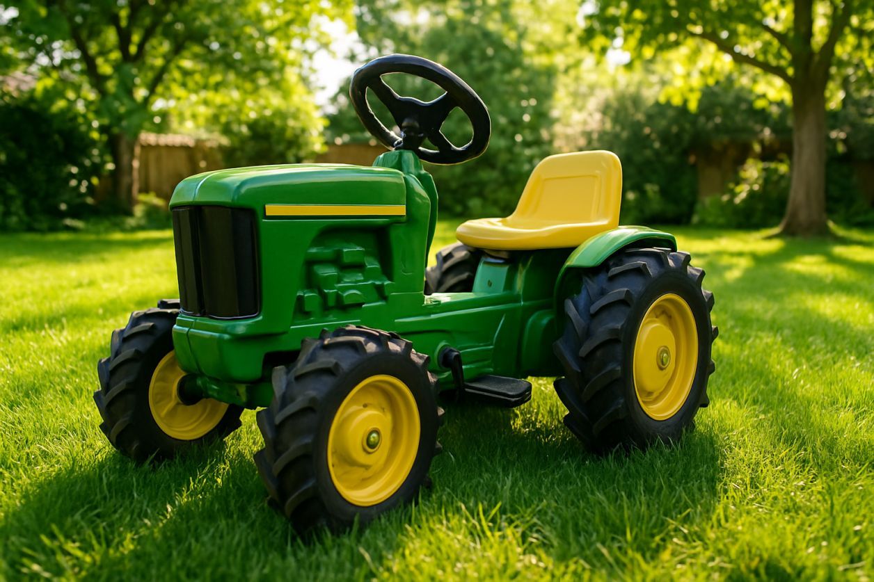 Tracteur enfant : le jouet rêvé dehors