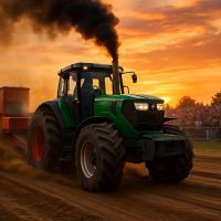 Tracteur pulling en France : show unique
